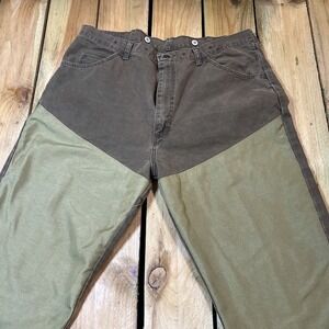 VTG Men's WRANGLER RUGGED Utility Work Pants 40x34 Reinforced Double Knee Canvas
